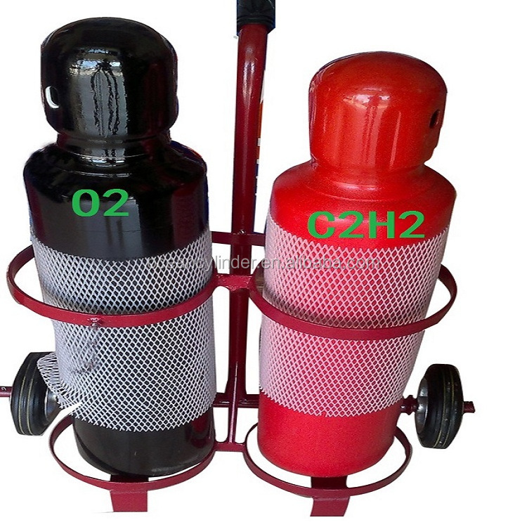 10L welding oxygen/acetylene cylinder /dissolved acetylene cylinder with valve