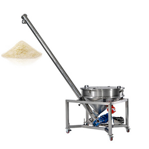 SS304 Auger Spice Powder Screw Feeder with 100L Round Hopper