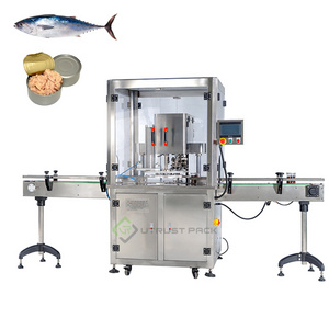 Automatic Tuna Fish Beef Canning Machine Canned Meat Sealing Machine