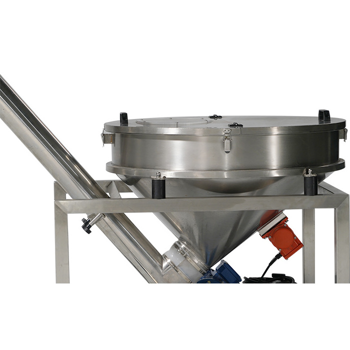 SS304 Auger Spice Powder Screw Feeder with 100L Round Hopper