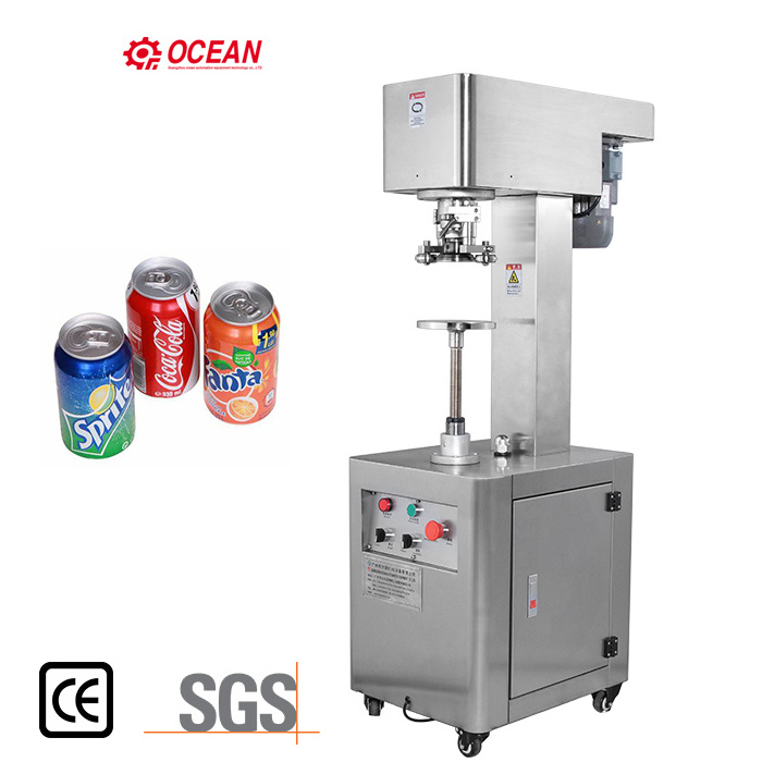 Manual Food Canned Sealing Machine / Soda Beer Can Sealer for Round Cans