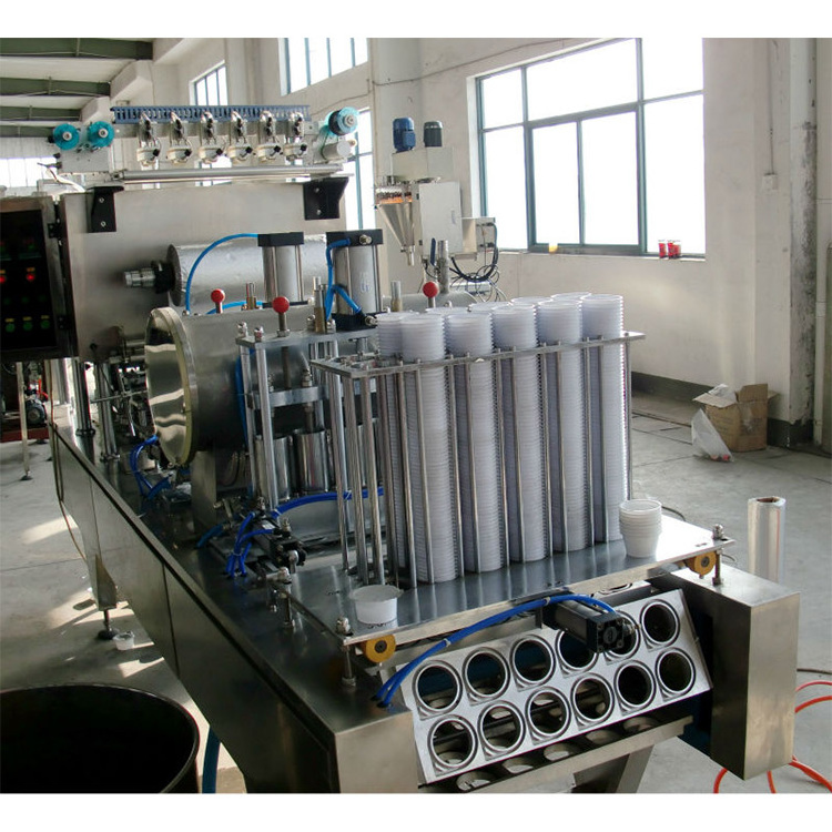 Automatic Cup Water Filling and Sealing Machine for 100g Yogurt