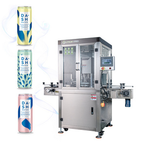 Factory aluminium juice drink canning sealing tin can sealer plastic beverage bottle boba pop pet beer can sealing machine