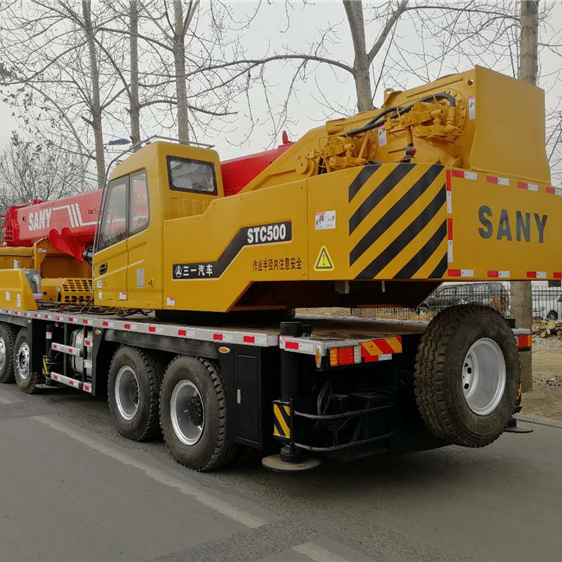 China made SANY 50ton crane for sale  SANY STC500 used truck crane price low for sale in Shanghai China