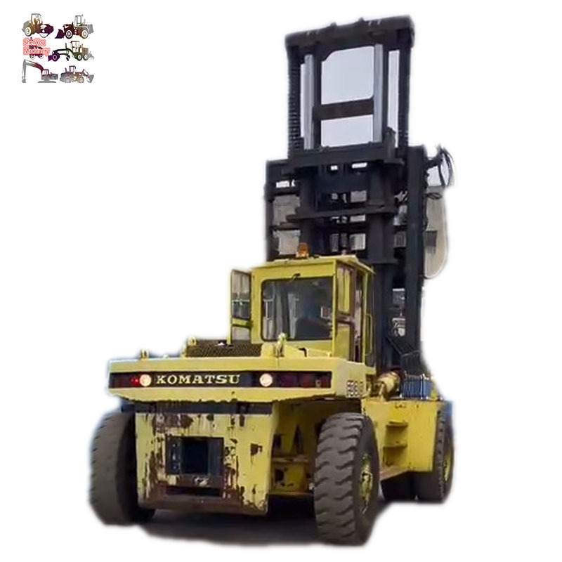 Used port and container machine Komatsu FD320 forklift for sale, used japan 30 ton forklift for warehouse