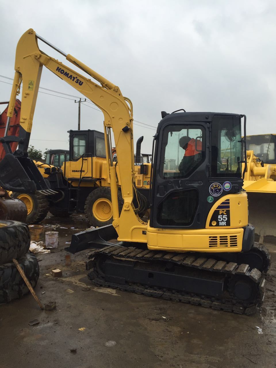 Used Komatsu PC55 Mini Excavator, 5 ton Mini Komatsu digger