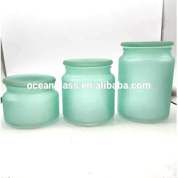 300ml 500ml 700ml colorful glass candle holder making containers