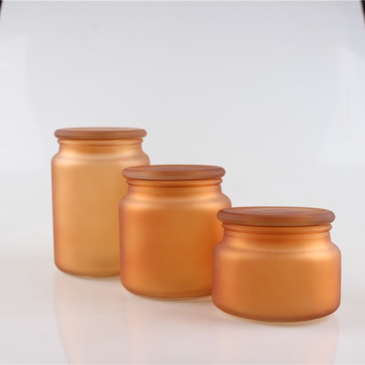 300ml 500ml 700ml colorful glass candle holder making containers