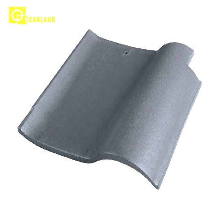 wholesale Spanish Style hotel villa coated top outside clay decor ceramic roof tiles