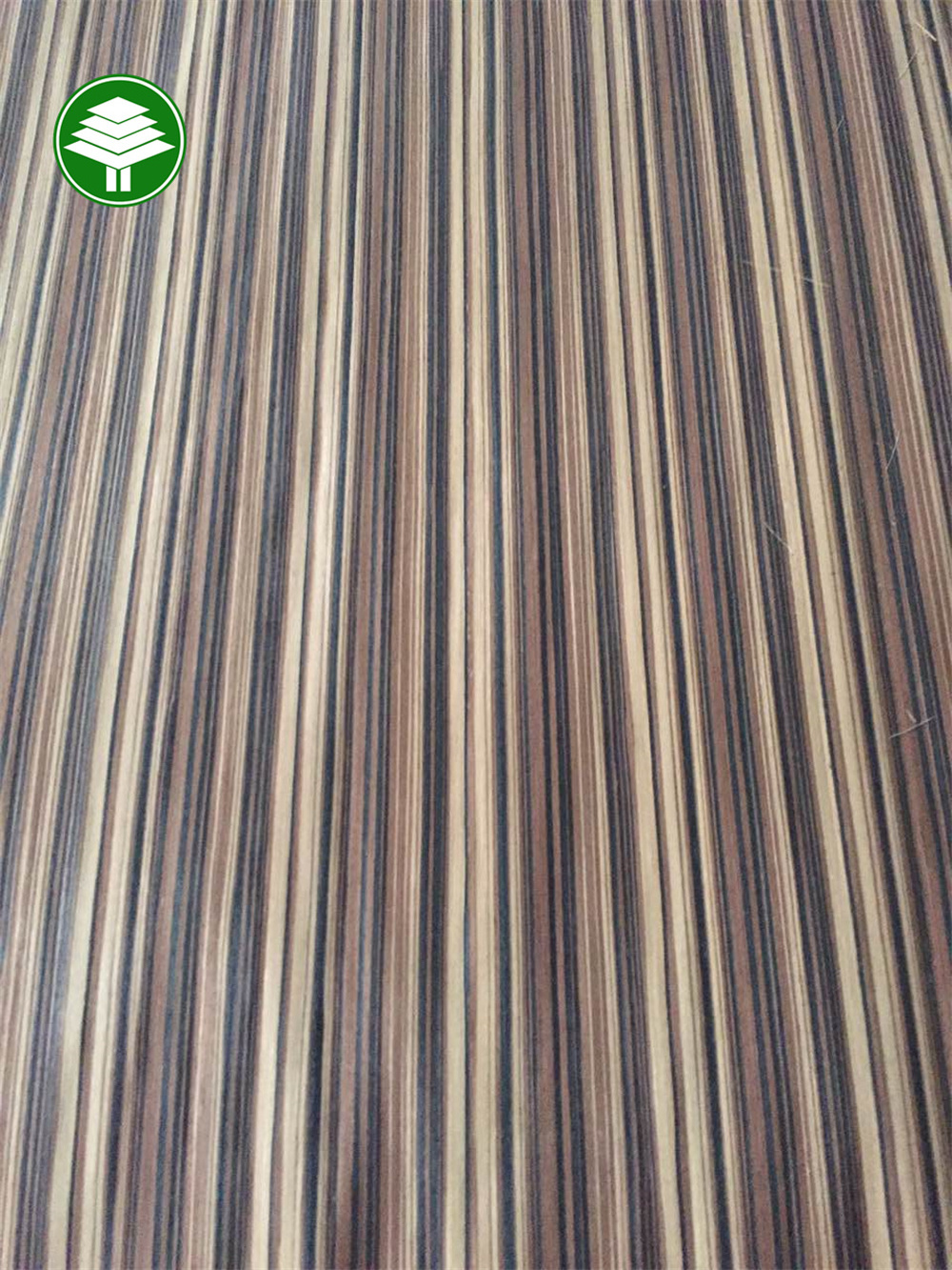 Artificial Zebra wood grain face veneer for plywood