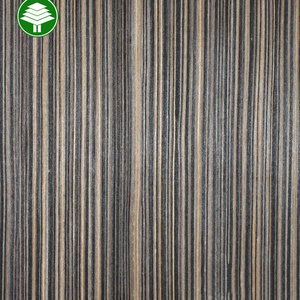 Artificial Zebra wood grain face veneer for plywood