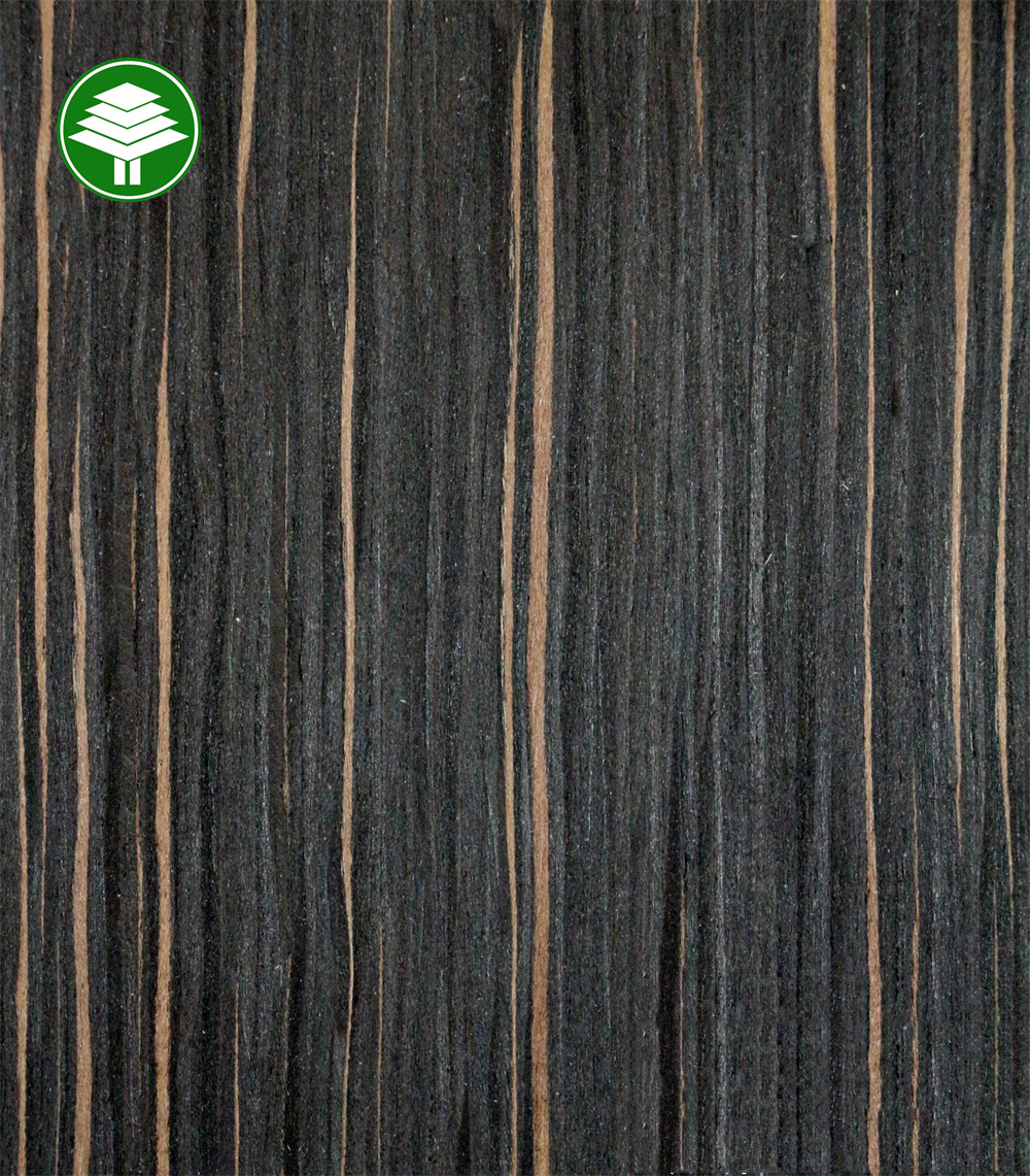 Artificial Zebra wood grain face veneer for plywood