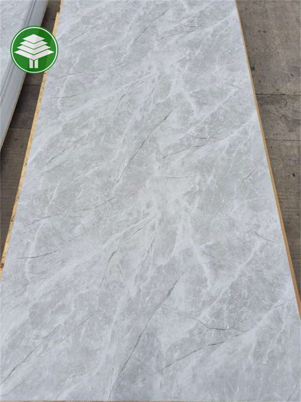 linyi pvc uv marble 3d waterproof exterior cladding accent wood effect pvc wall panel marble interior decoration