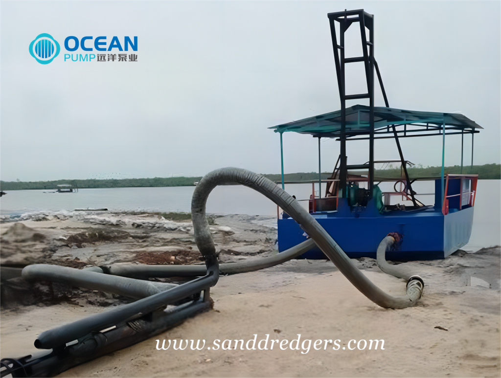 Floating Dredging Sand Removal Small River Sand Dredging Barge