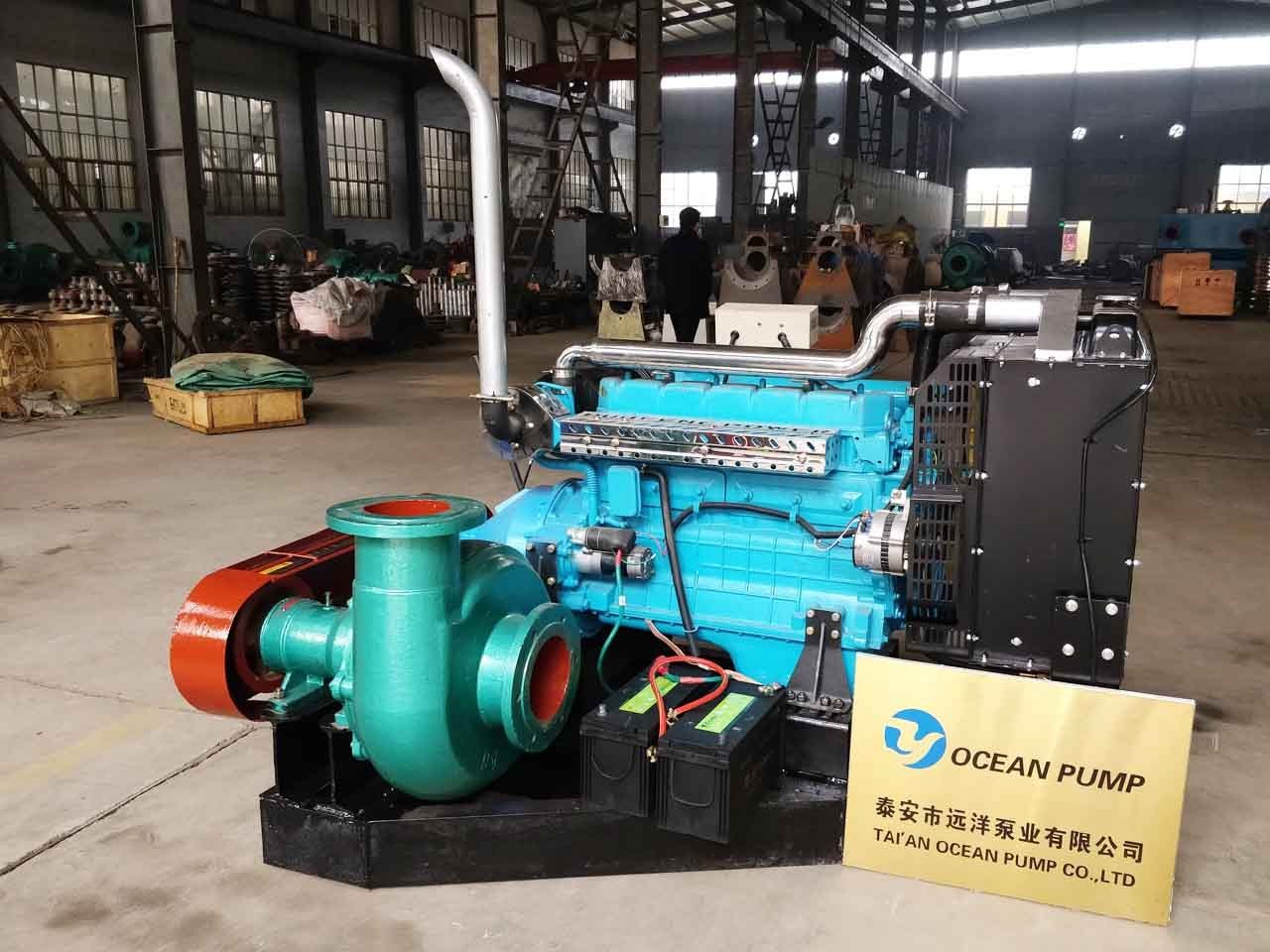 Sand Pump Driven by Diesel Engine With Pulley Belt For Keke Dredger Use