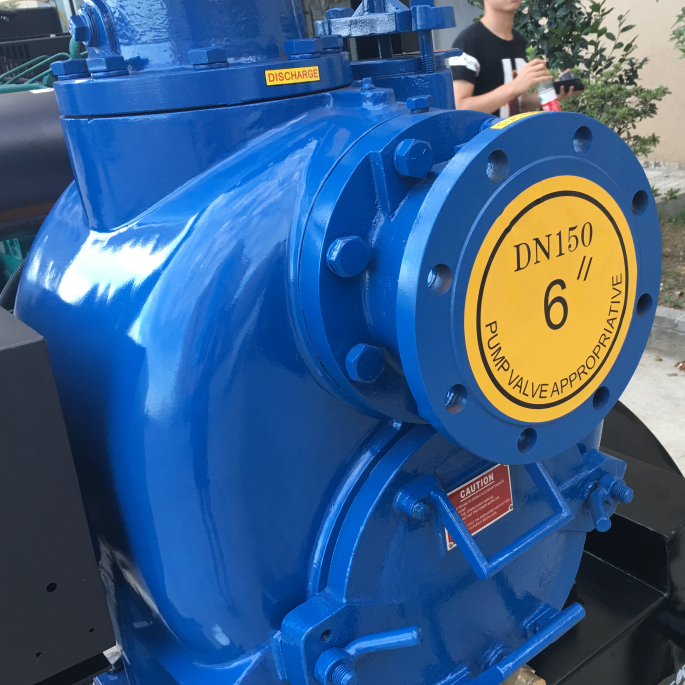 6inch Diesel Engine Strong Self Priming Water Pump Engine Driven Self Priming Trash Pump With Tractor