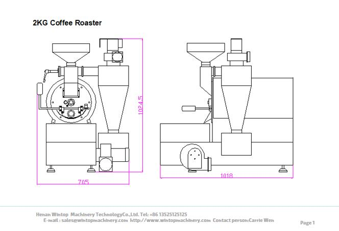 OCEANRICH 2024 Smart 2kg Coffee Roasting Machine Household Manual Commercial Coffee Roaster Gas Burner Coffee Roaster Machine