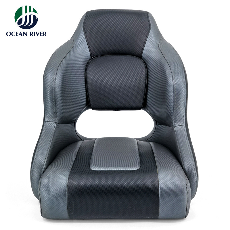 High Resilience Custom Sponge Black Anti-ultraviolet Marine Center Console Seats Boat Captain Seat