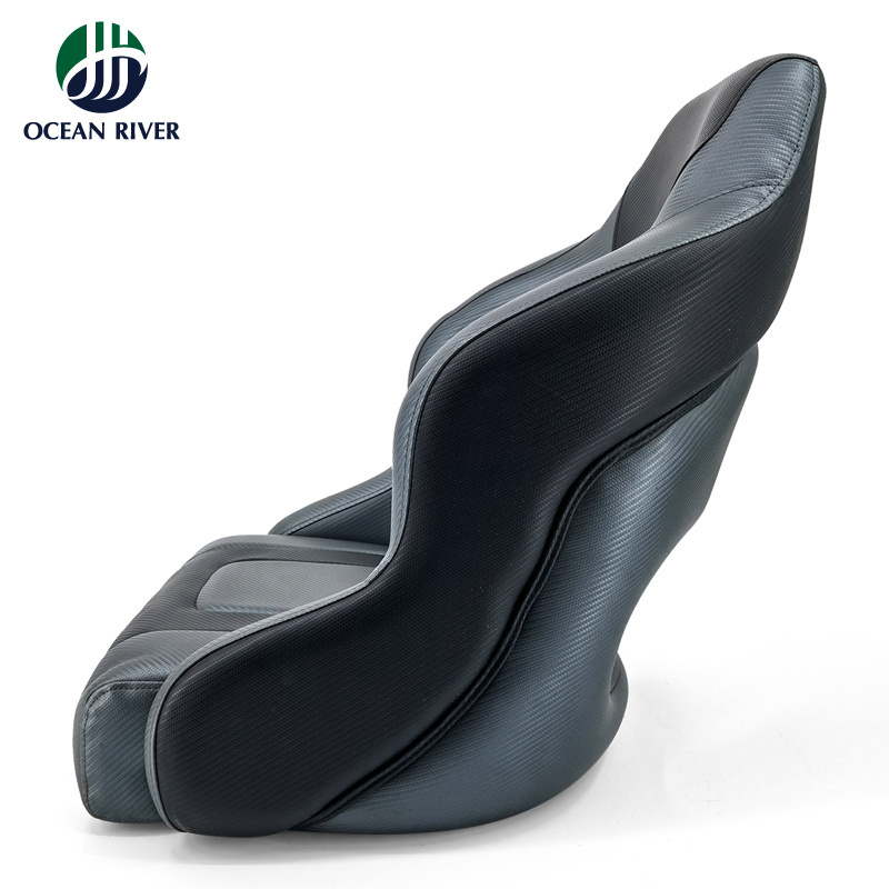 High Resilience Custom Sponge Black Anti-ultraviolet Marine Center Console Seats Boat Captain Seat