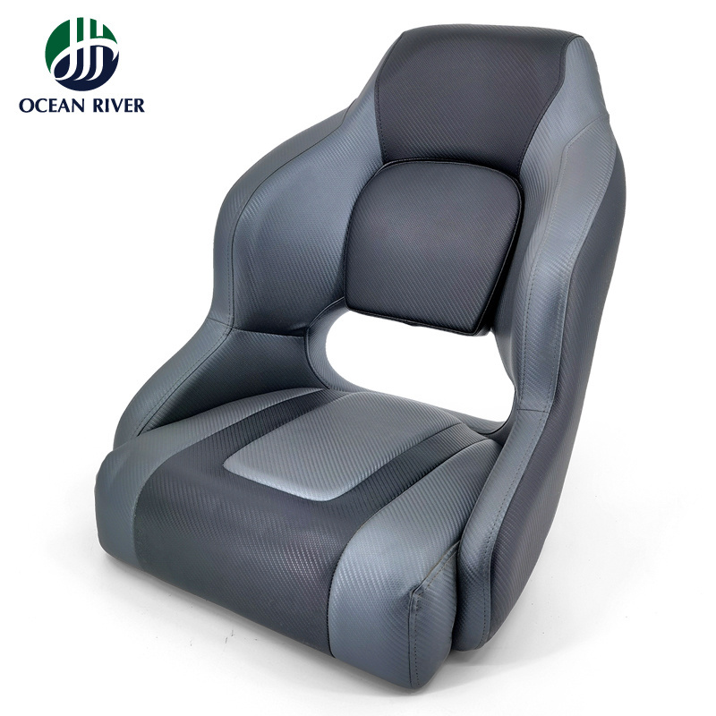 High Resilience Custom Sponge Black Anti-ultraviolet Marine Center Console Seats Boat Captain Seat