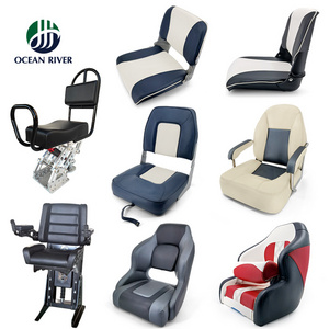 Ocean River Waterproof UV Resistant Marine Aluminum Captain Suspension Chair Shockproof Seat For Speed Boat