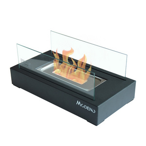 wholesale MODENO portable indoor home decorative tabletop alcohol metal fireplace fire pit