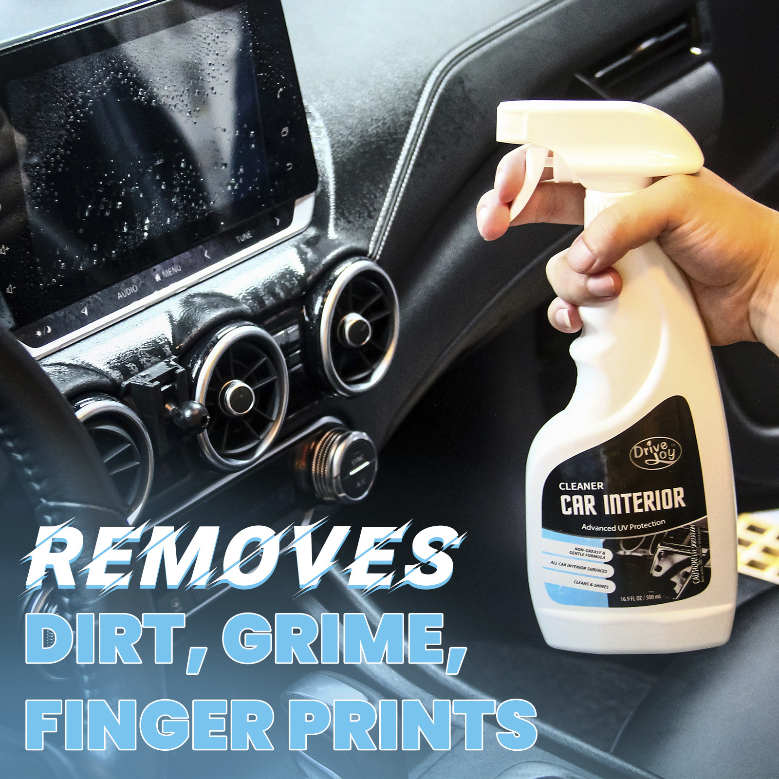 Car Interior Cleaner And Protectant Spray 500ml Multi Purpose Cleaner Spray For All Auto Surfaces