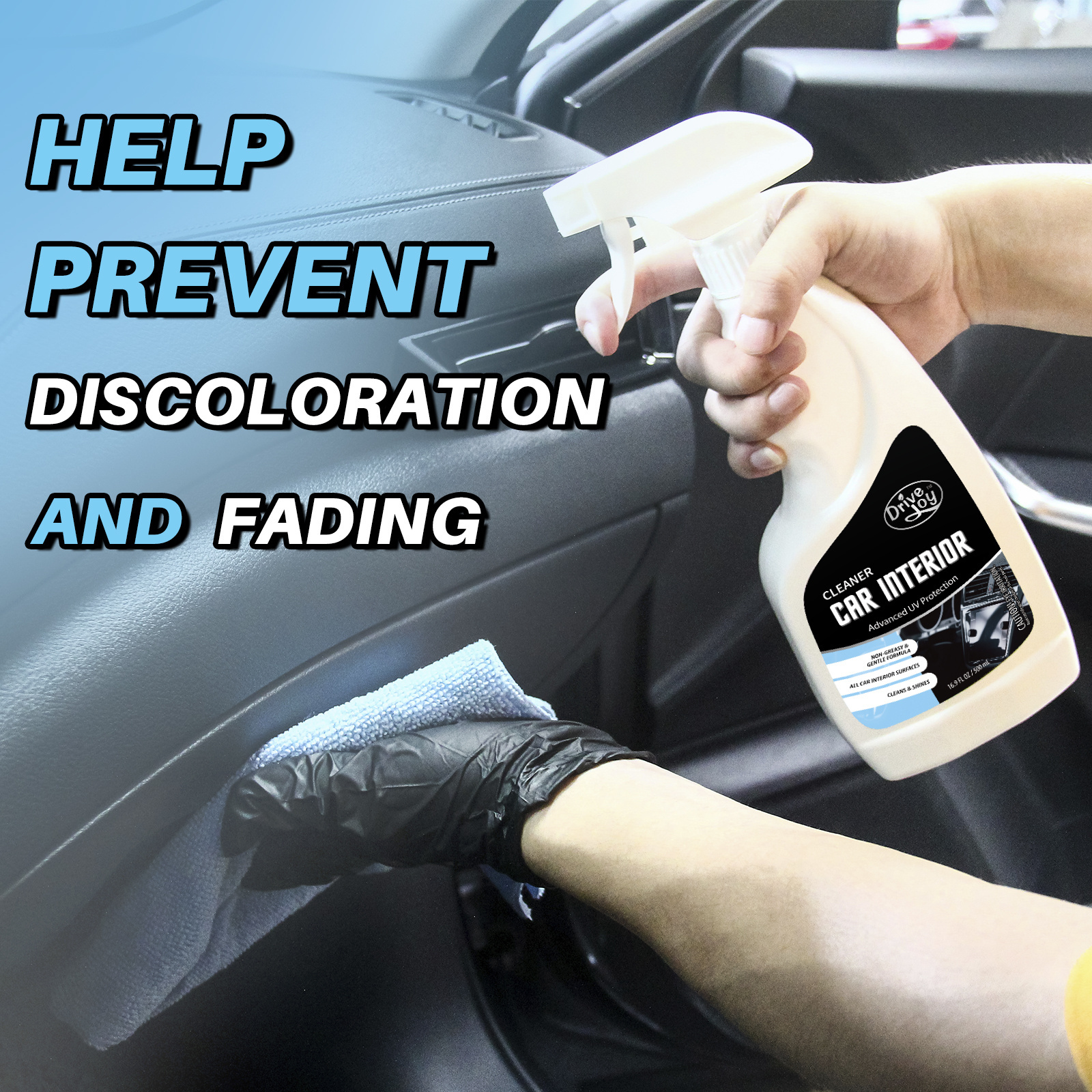 Car Interior Cleaner And Protectant Spray 500ml Multi Purpose Cleaner Spray For All Auto Surfaces