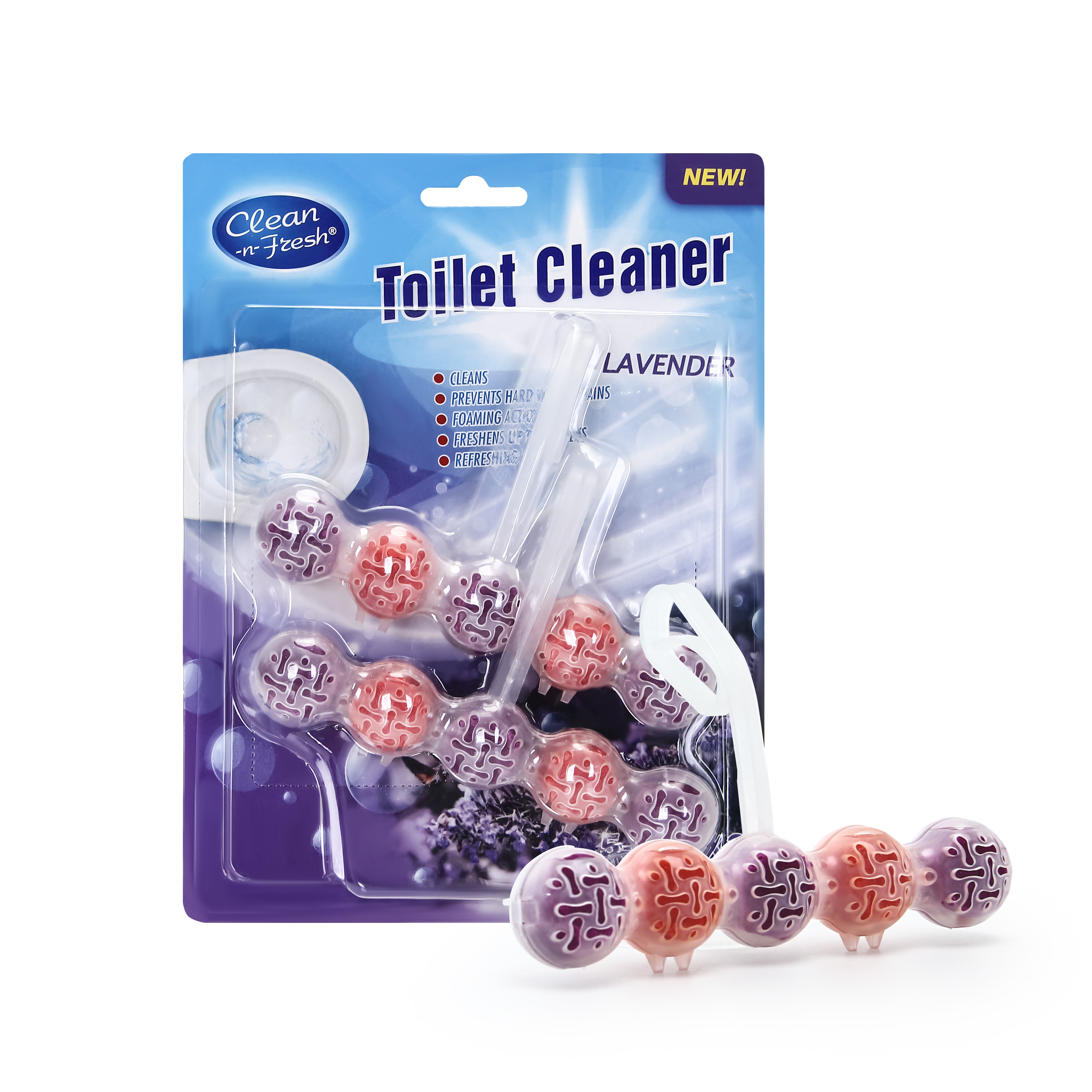 Eco-Friendly 2pk Toilet Bowl Cleaner Bathroom Deodorant Hanging Toilet Tank Balls