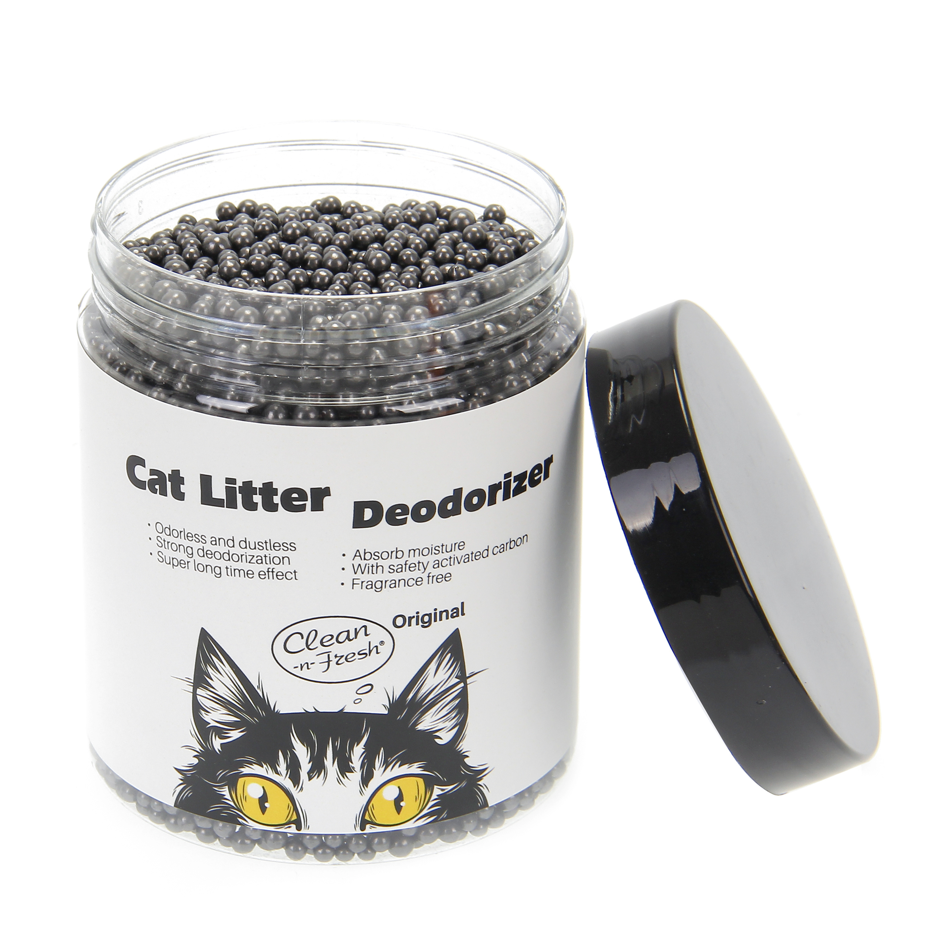 Activated Carbon Toilet Absorb Deodorant Beads For Cat Litter Box No Flavors Natural Litter Cat Pet Cleaning Products Deodorant