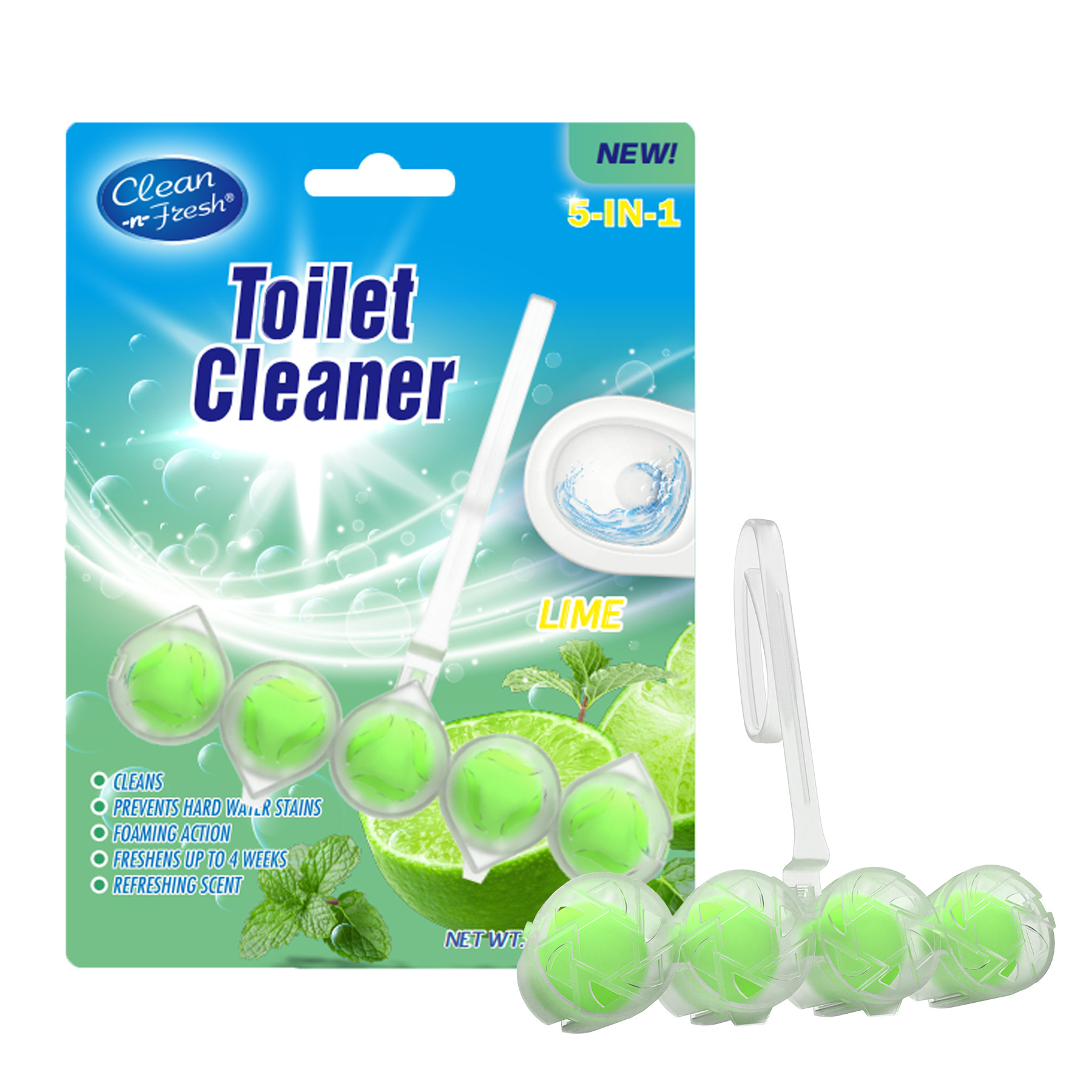 4 Balls Deodorant Toilet Air Freshener Fragrance Ball Hanging Toilet Bowl Cleaner