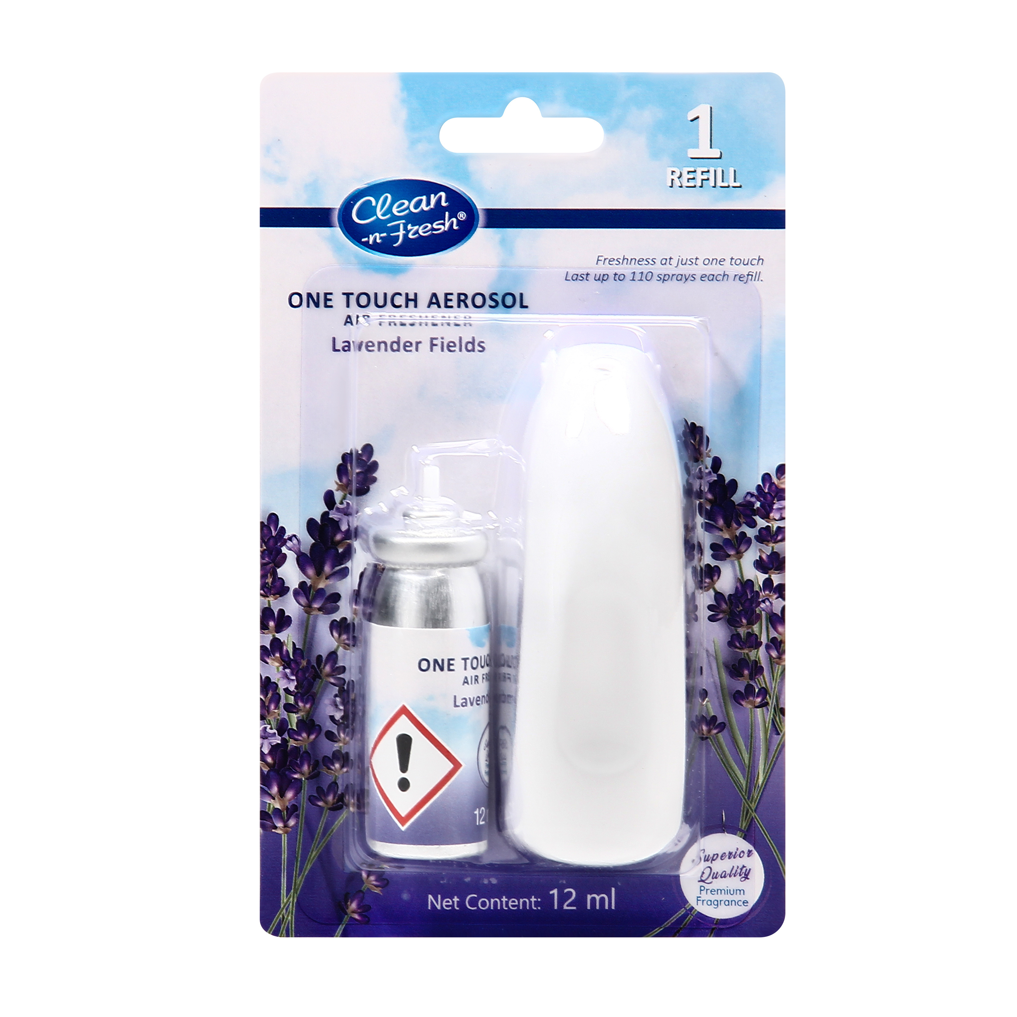 Wall-Mounted Battery-Free Aerosol Automatic Spray 2x12ml Refill Air Freshener Fragrance Dispenser