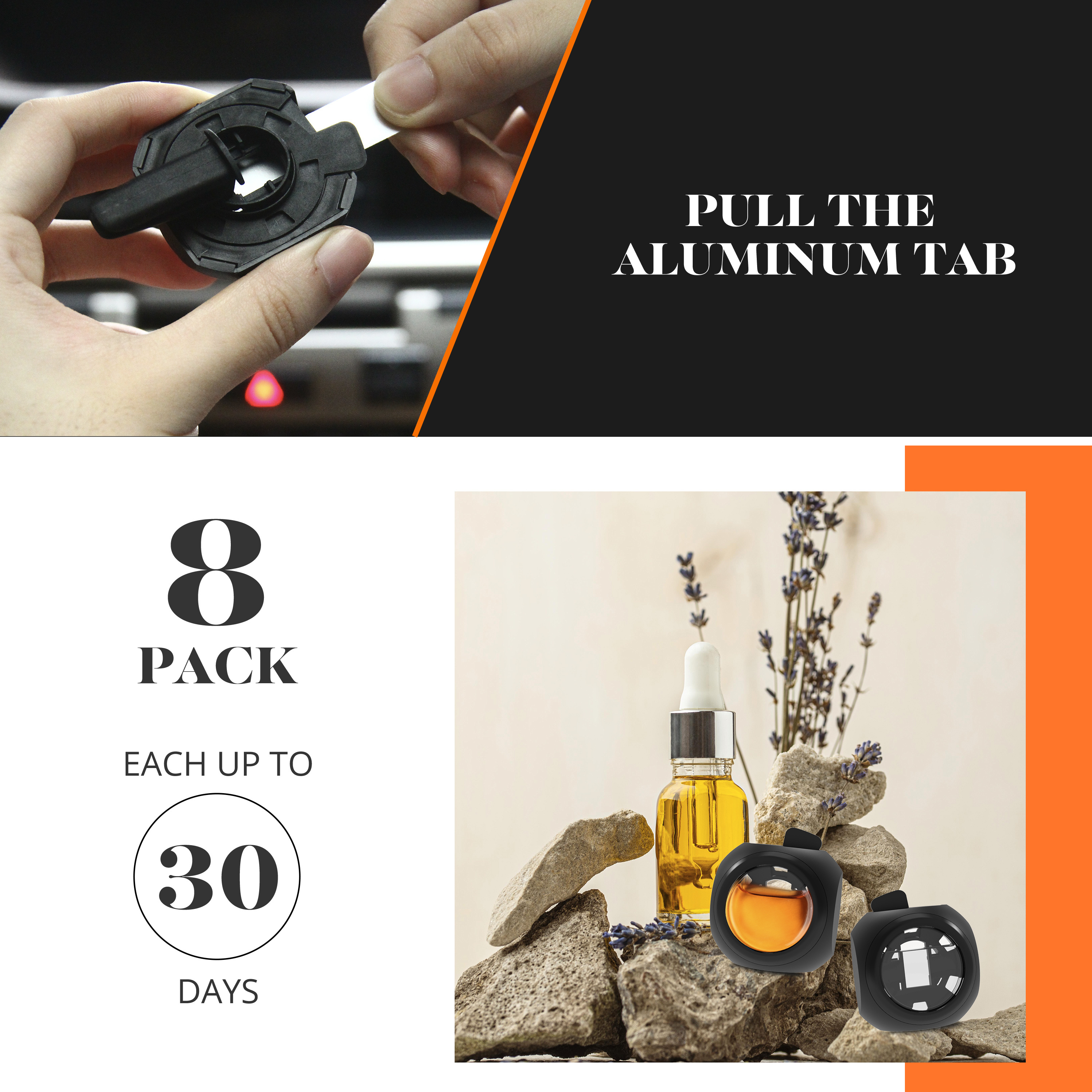 Car Natural Odor Eliminator Vent Clip Fresheners For Men Women