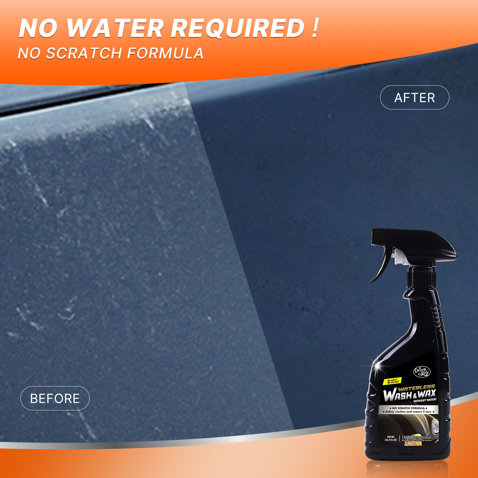 Ready To Use, Safe for Cars, Trucks, SUVs, Motorcycles Ultimate Waterless Car Wash and Wax