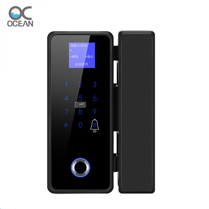 Smart Fingerprint  Digital Glass Door Lock , Electronic Lock with Access Control Function