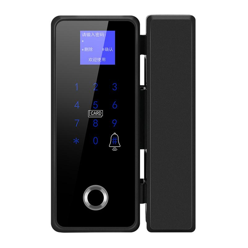 Smart Fingerprint  Digital Glass Door Lock , Electronic Lock with Access Control Function