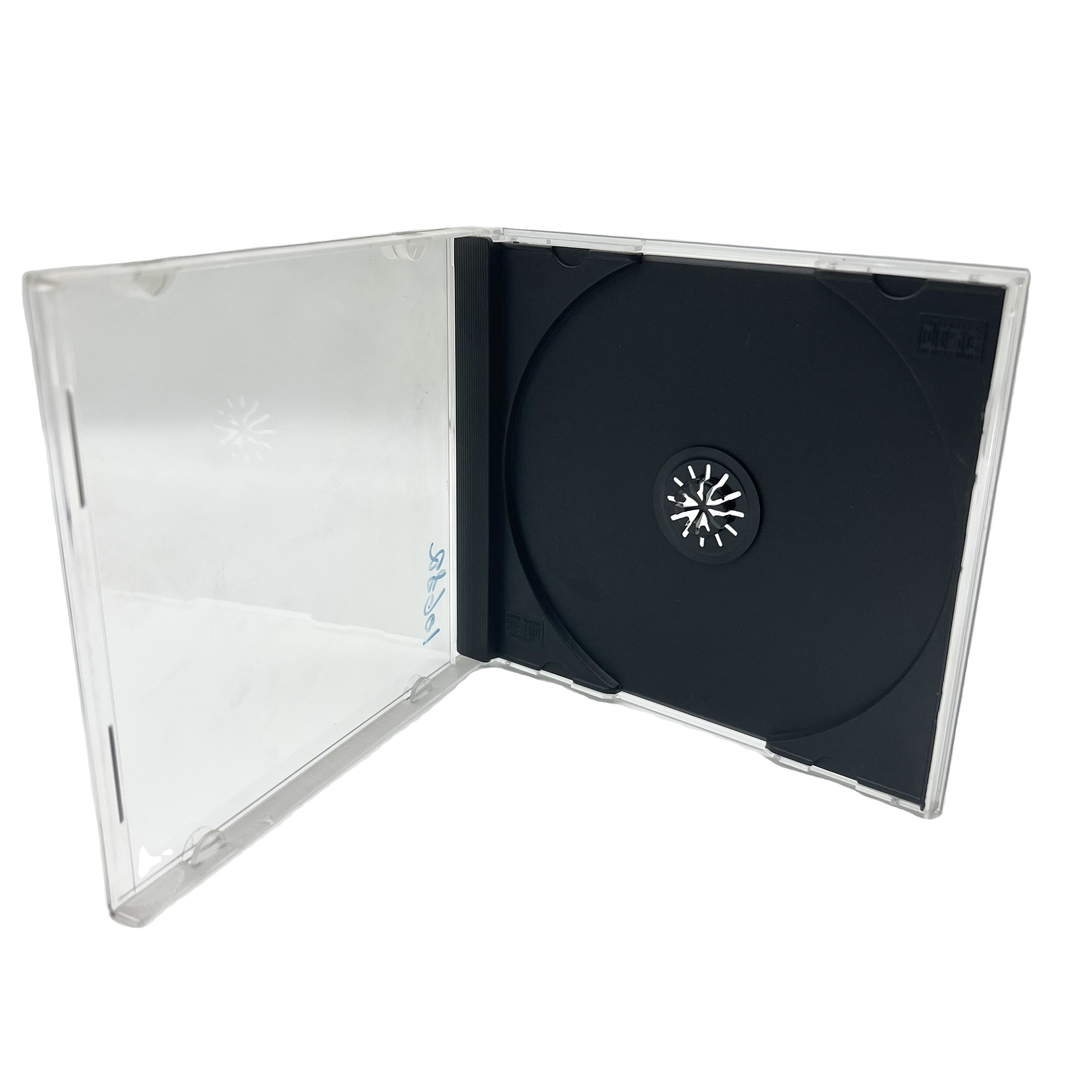 Wholesale Clear  CD   Black Case Single Disc Transparent CD DVD Box Super  saleproducts