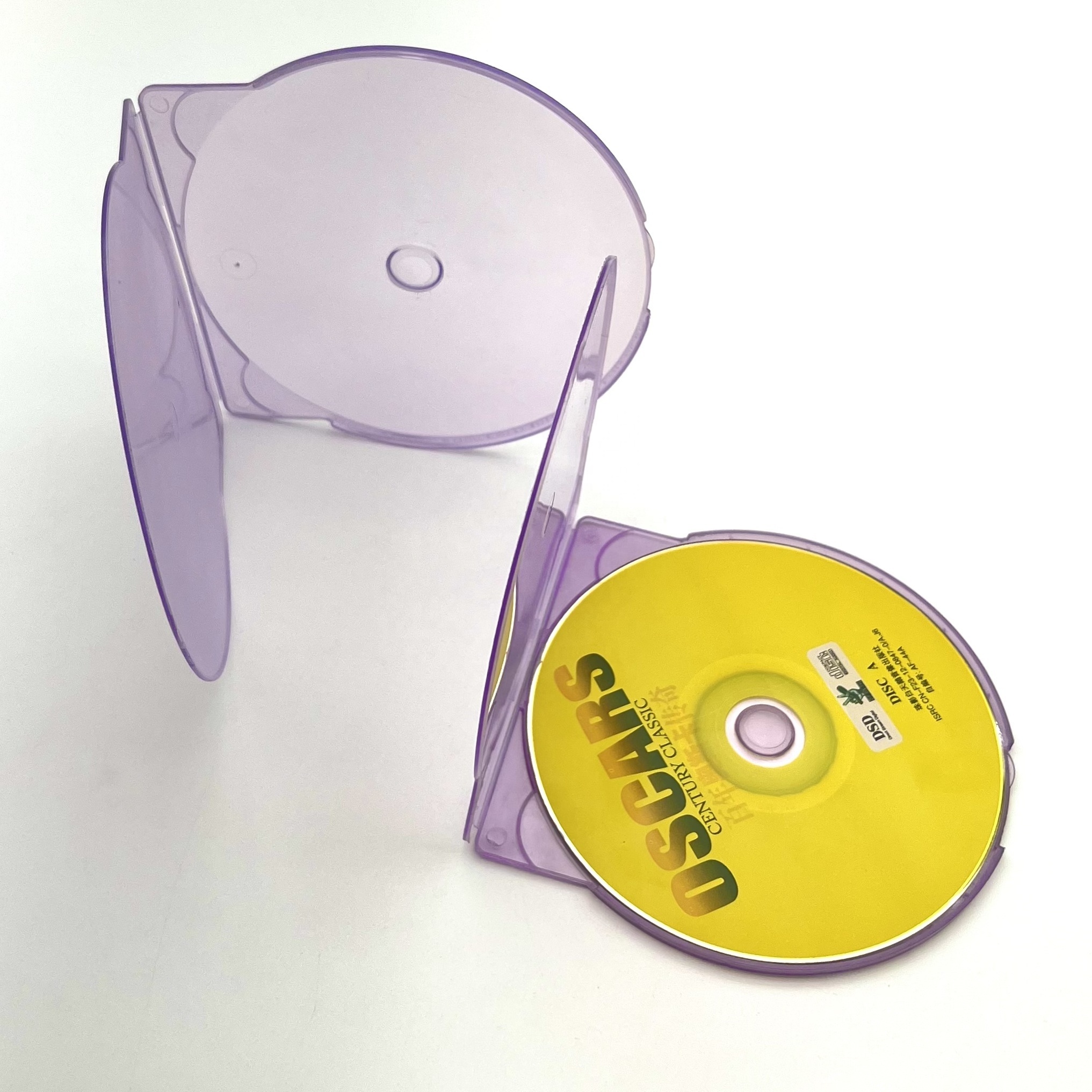 Wholesale Customized Plastic Clam Shell CD DVD Box Blank Cases