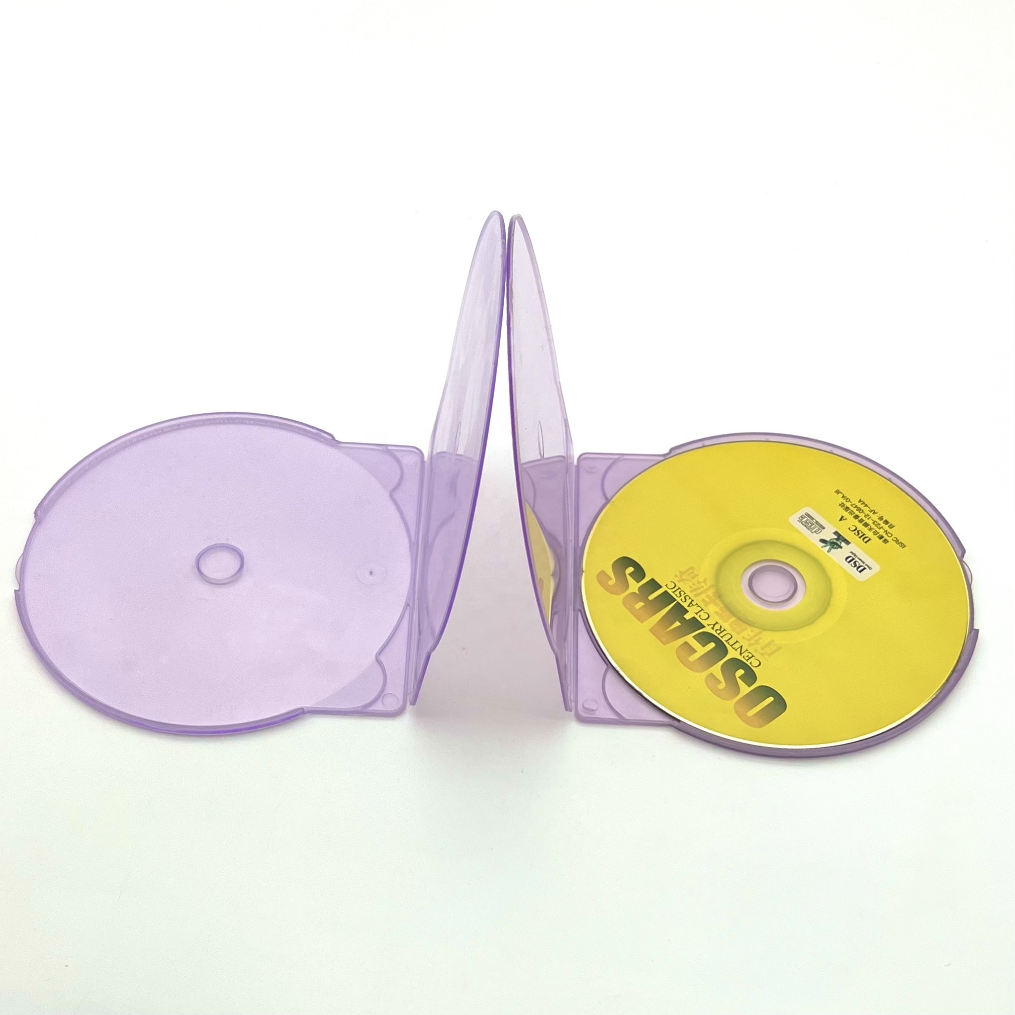 Wholesale Customized Plastic Clam Shell CD DVD Box Blank Cases