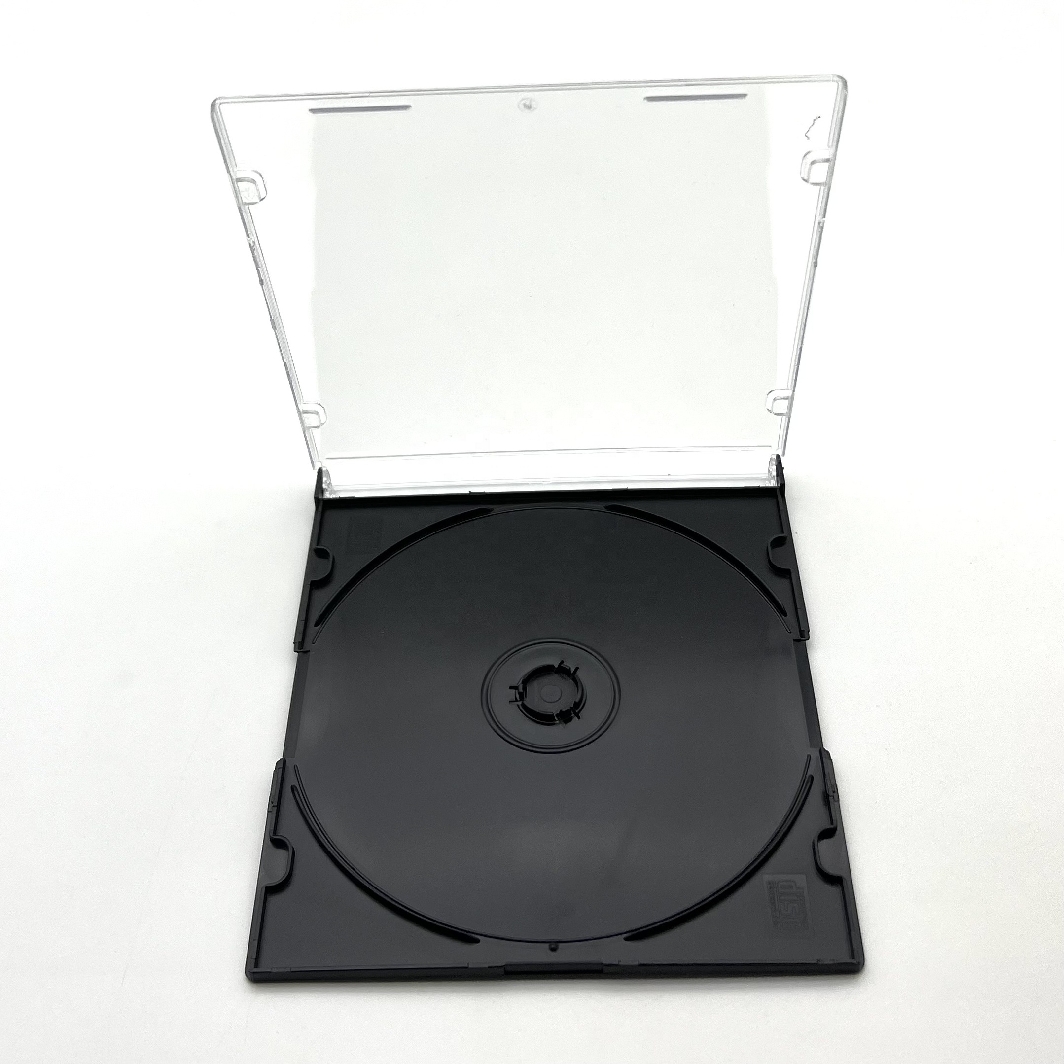 black ultra-thin 5MM thick CD box Record box DVD box Plastic storage Dvd  CD case  can insert cover booklets