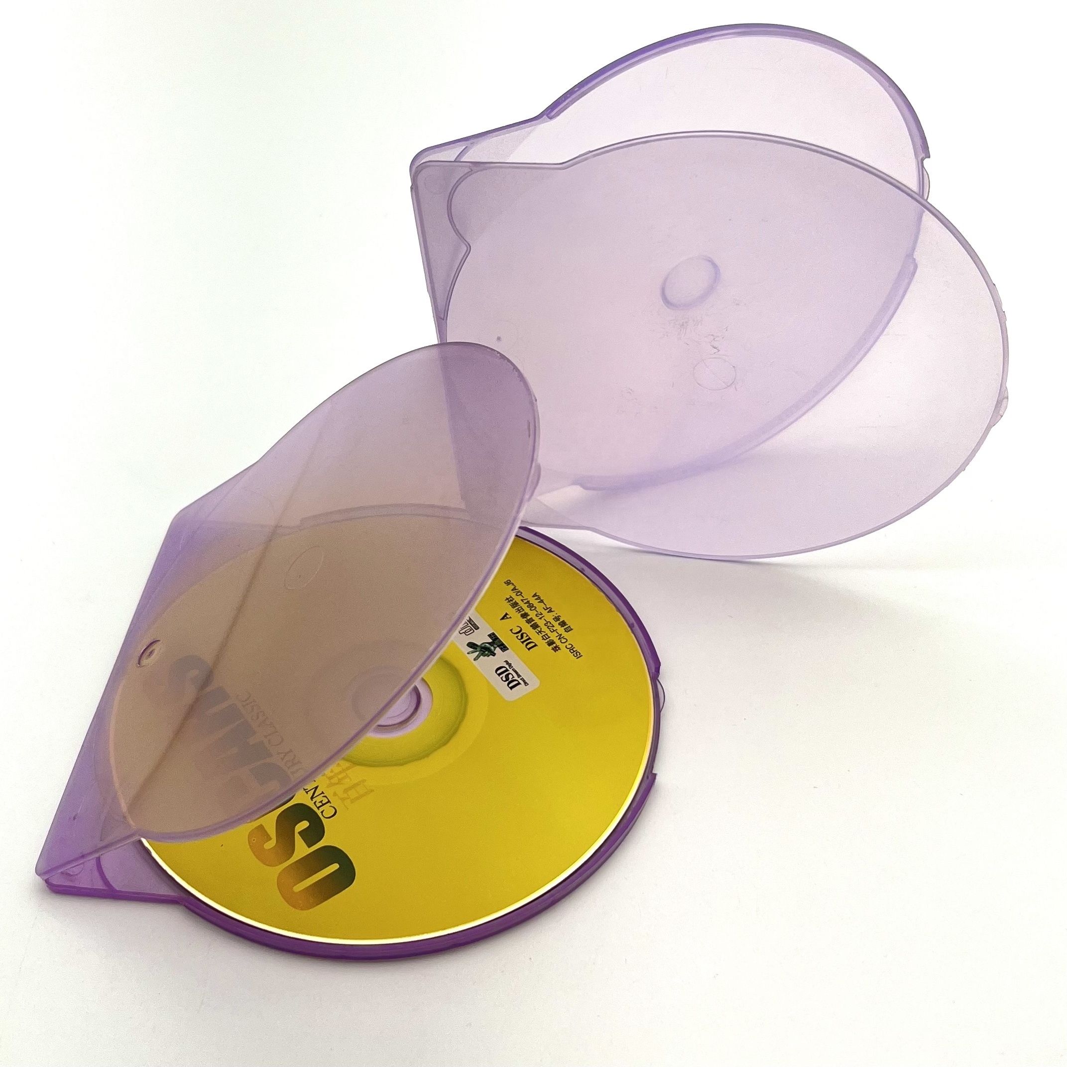 Wholesale Customized Plastic Clam Shell CD DVD Box Blank Cases