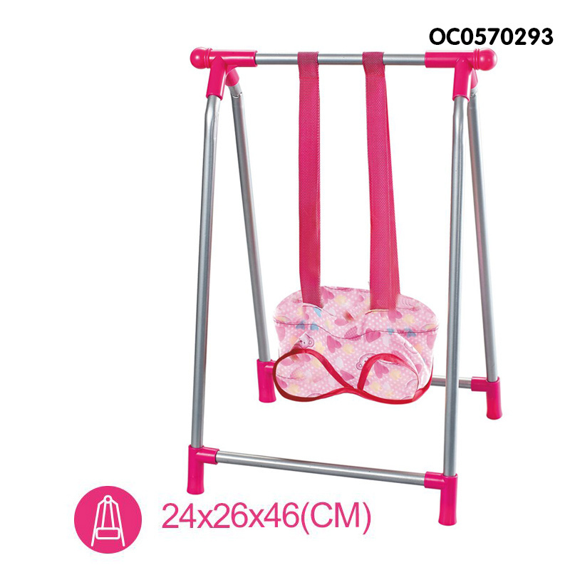 3 in 1 toys doll swing rocking plastic chair stroller baby doll care set