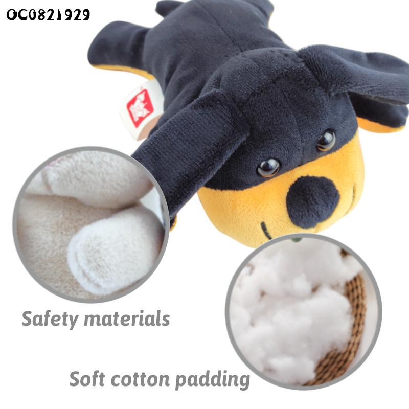 Kids pretend play pet care carriers dog stuffed animal plush toys with floor mat