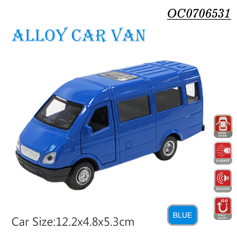 Hot sale friction van diecast toys model car with sound and lights