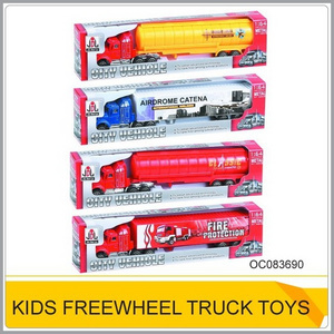 Hot 1:64 freewheel diecast container truck toy for sale OC083690