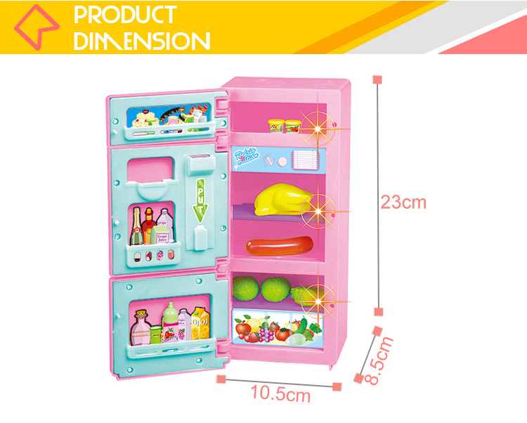 Cheap price home kids play plastic kitchen appliance toys refrigerator