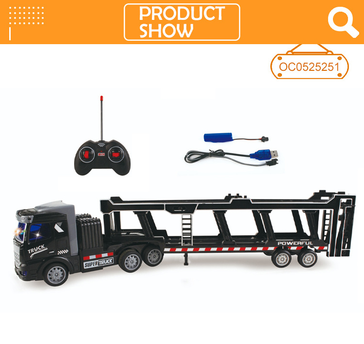 1:48 remote control trailer transportation toy truck rc trailer