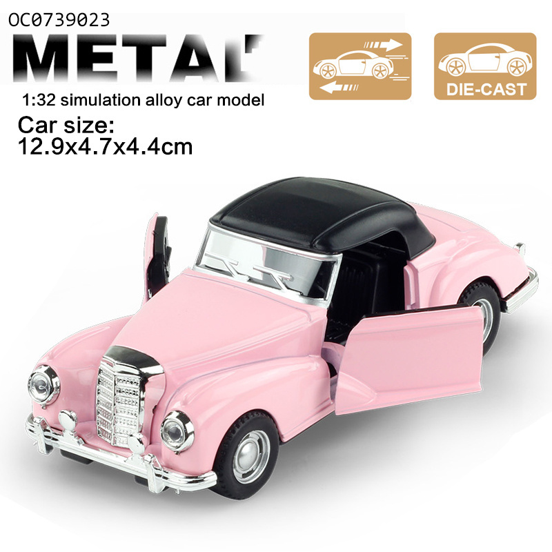 1:32 Pullback classic children's mini die cast metal car toy for boys kids