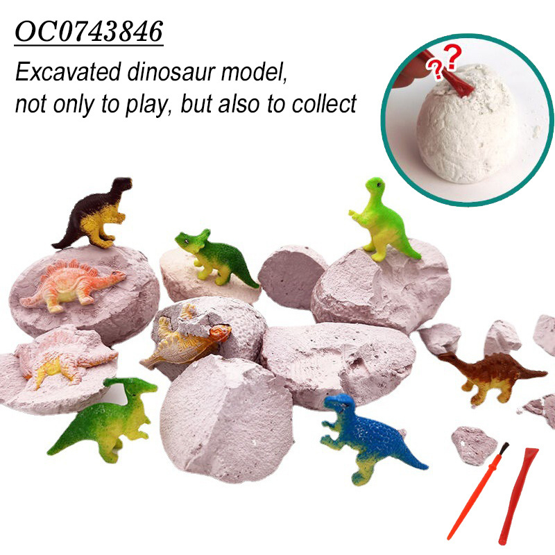 Mystery excavation model dinosaur egg fossil egg digging kits toy for kids