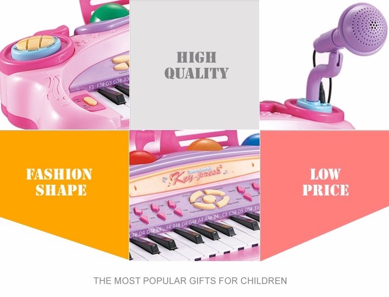 Hot selling electric plastic piano toy musical toys for kids OC0312432